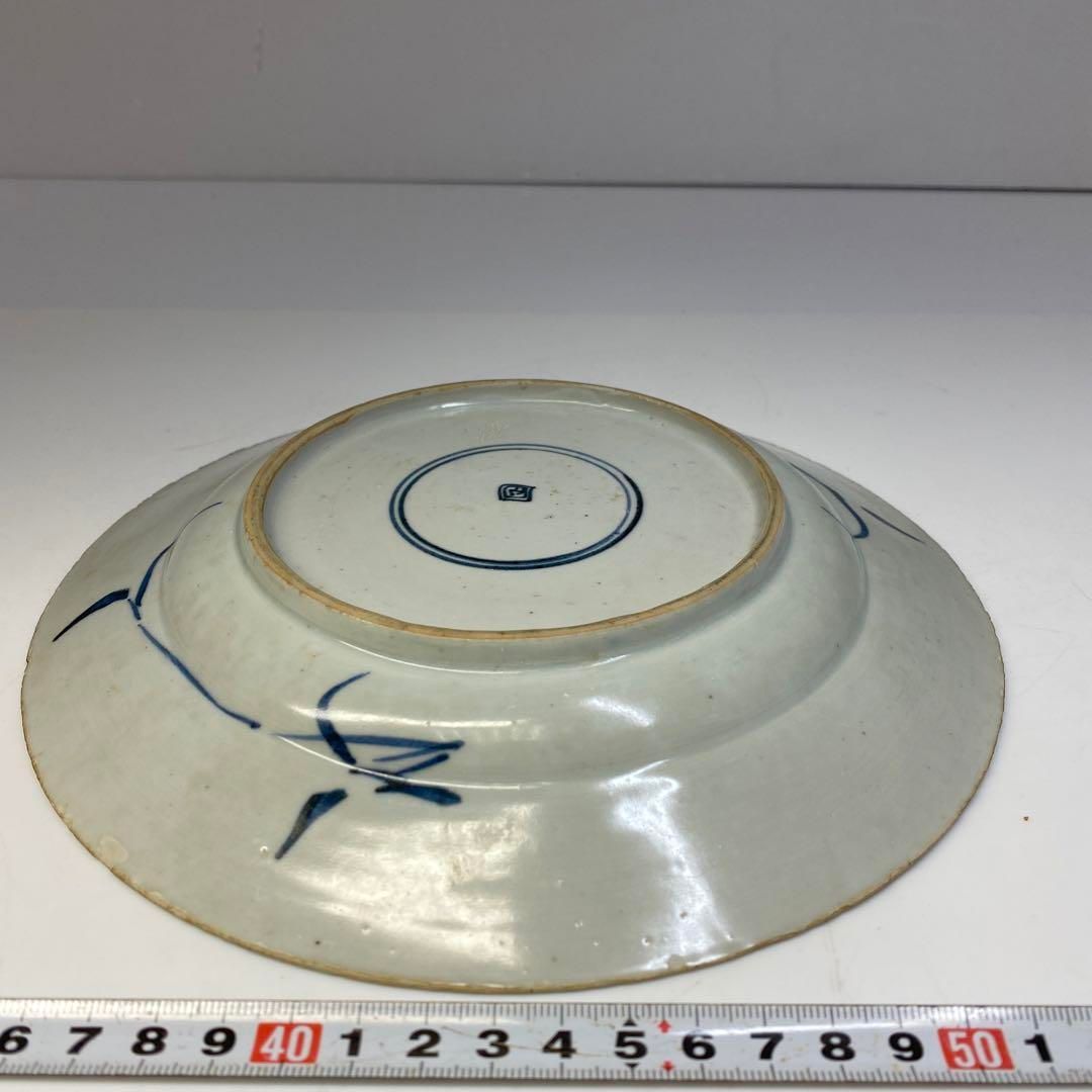 中国清朝時代 青花草花図七寸皿 直径21.4㎝ 東Y6-0624①タエカ - メルカリ