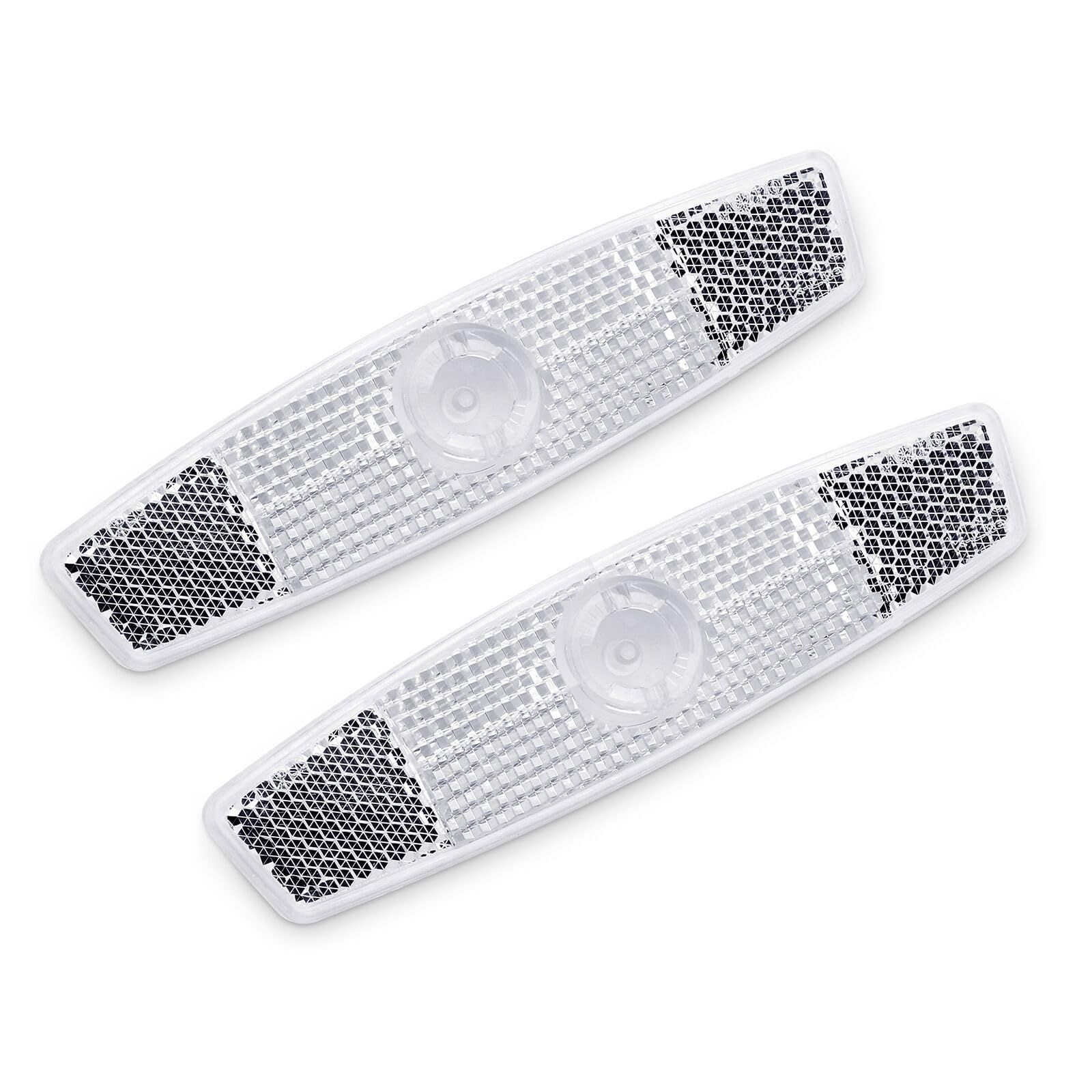 売切注意 お急ぎ下さい JIS規格 自転車汎用 安全警告 ホイールリフレクター 114 27.5 ｍｍ 2枚 ホワイト