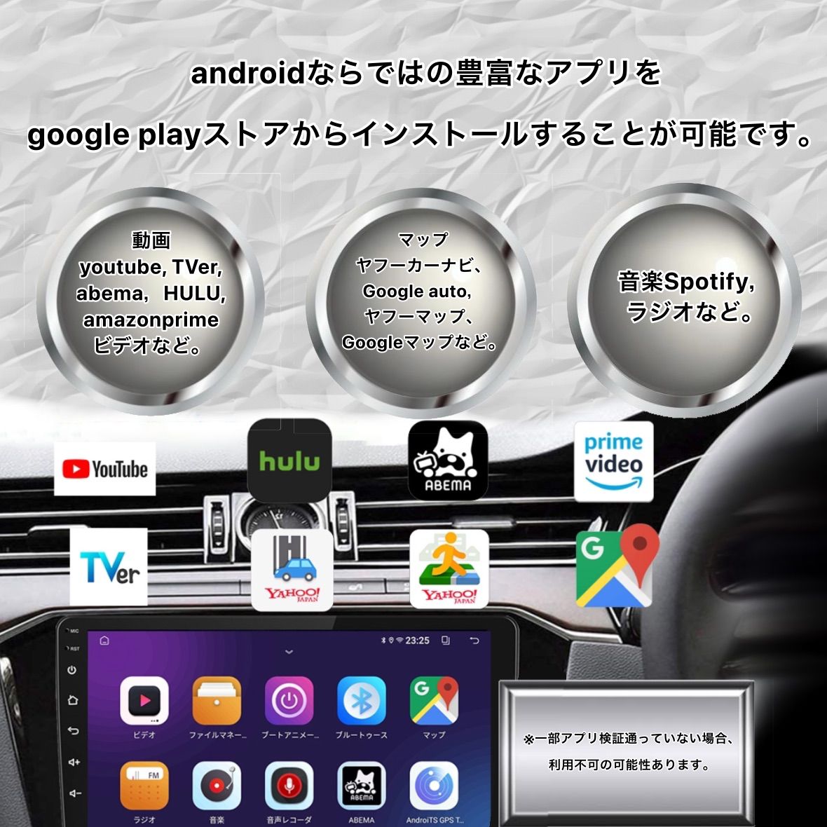 Androidカーナビ2GB+32GBステレオ 10インチ ラジオBluetooth Carplay androidauto WiFi バックカメラ  アンドロイド GPS テザリング - メルカリ