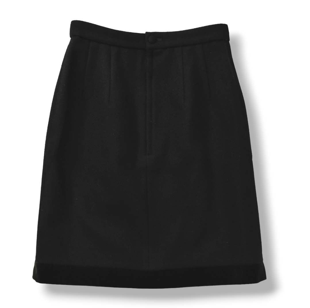 AD1991 COMME des GARCONS セットアップ スカート M 黒 90s コムデギャルソン COMME des GARCONS ベロア切り替え