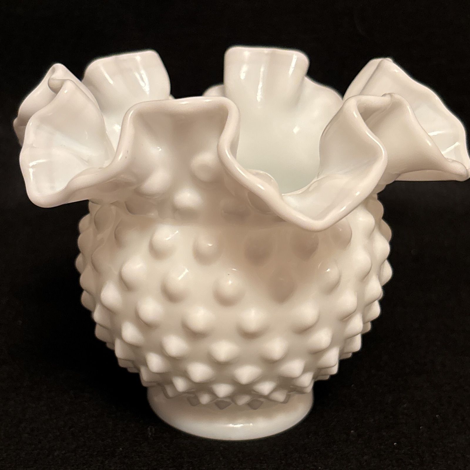 フェントン　Fenton エメラルドグリーン　ホブネイル　フラワーベース フェントン Fenton エメラルドグリーン ホブネイル フラワー
