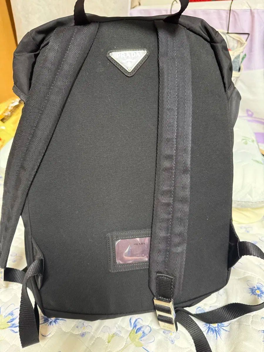 正規品 PRADA プラダ ポコノ ナイロン ブラック ツーポケット バック