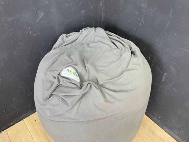ビーズクッション 【中古】yogibo ヨギボー ミディ グレー系 人をダメ