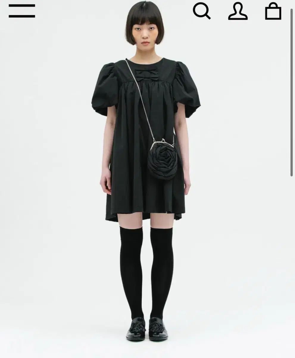 Saenginstudios パフ リボン サーリング ONE PIECE ドレス