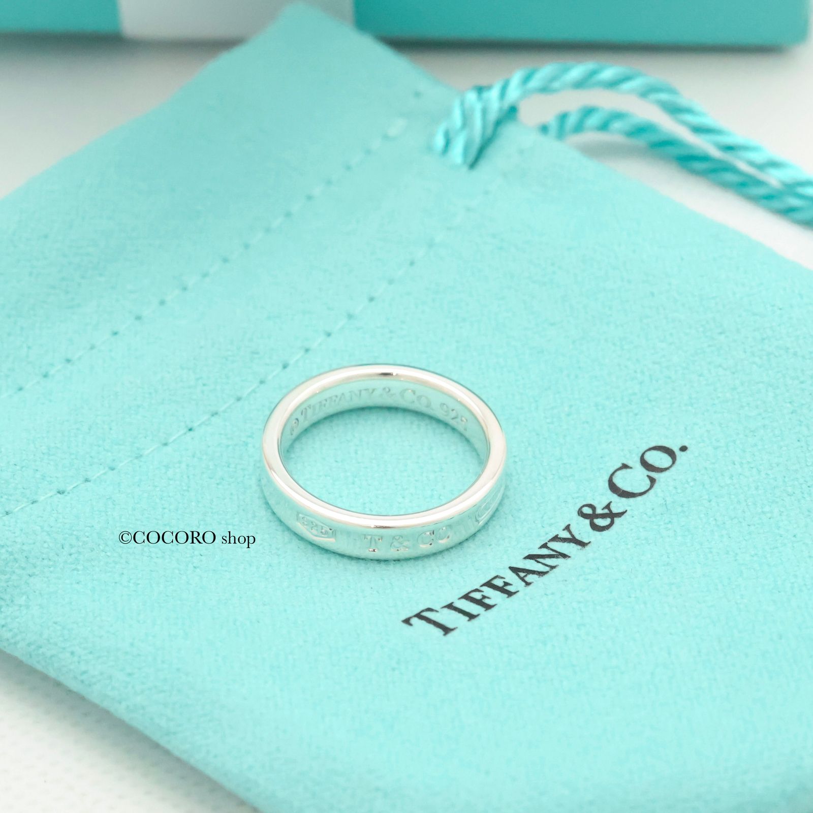 美品】ティファニー TIFFANY＆Co. 1837 ナロー リング 9 号
