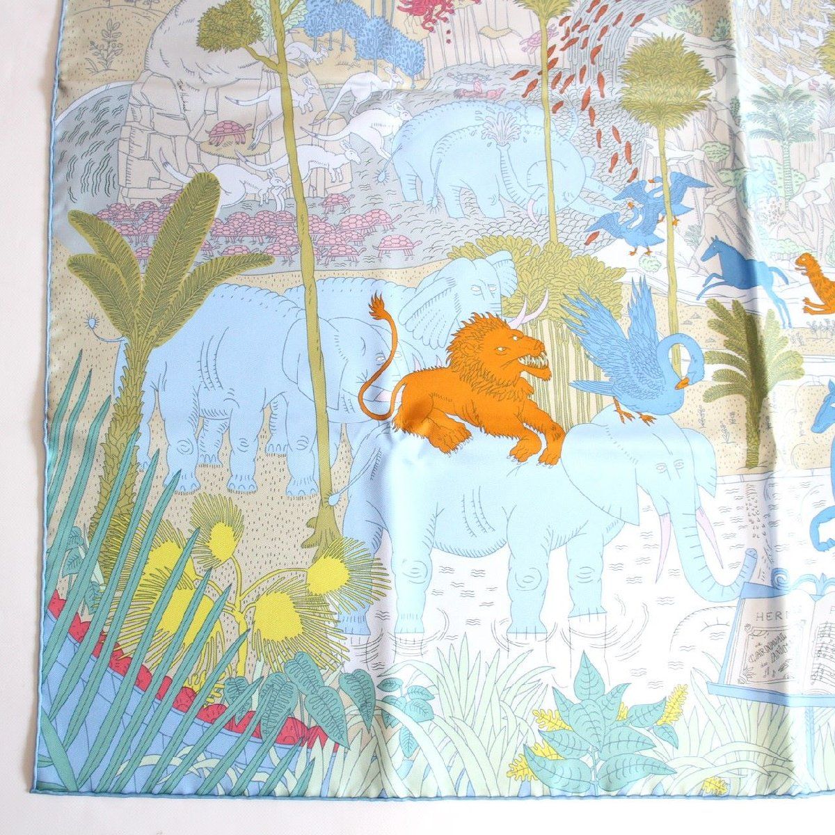 HERMES エルメス カレ 90 スカーフ Le Carnaval des Animaux