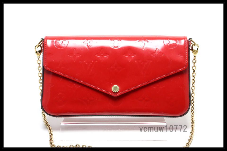 近年モデル希少美中古□ルイヴィトン ヴェルニ ポシェットフェリシー  