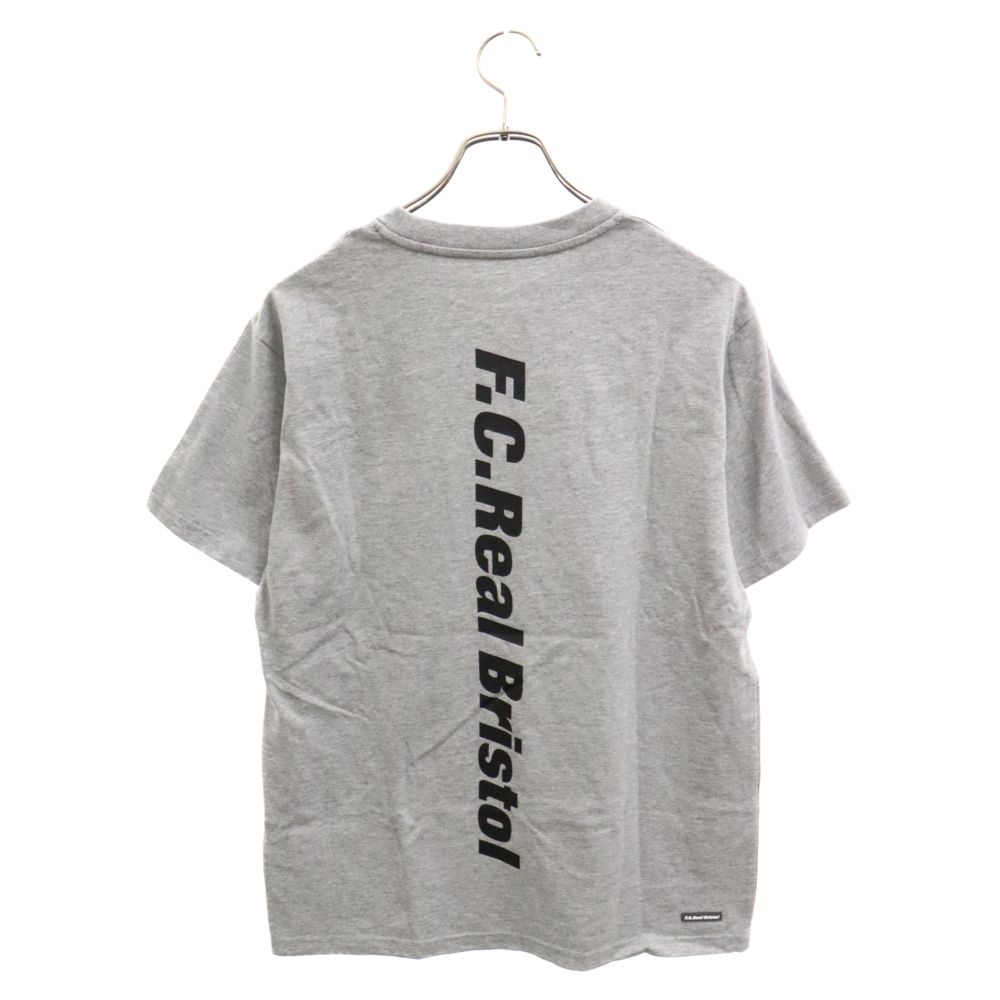 F.C.R.B./F.C.Real Bristol/FCRB (エフシーアールビー/エフシーレアルブリストル) 21SSビッグ バーティカル ロゴ ポケット 半袖Tシャツ カットソー グレー FCRB-210062