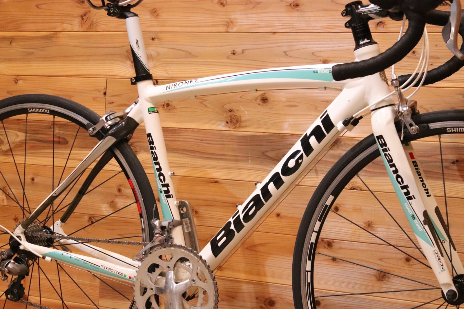 ビアンキ BIANCHI ヴィアニローネ VIA NIRONE 7 RIM 2012モデル 500サイズ シマノ 105 5700 MIX 10S アルミ カーボンバック ロードバイク 広島店