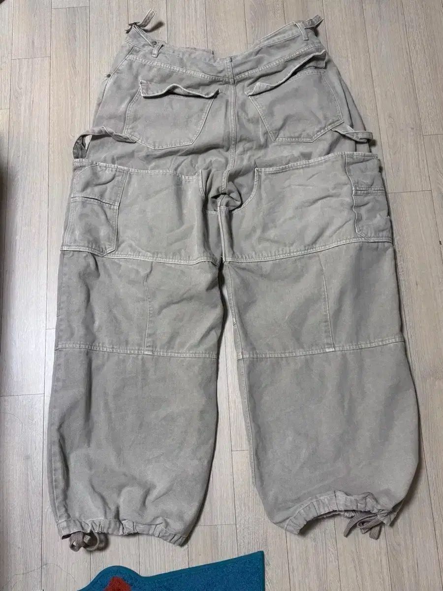  3 Nonnod ダブルニー パンツ ベージュ チノパン パンツ