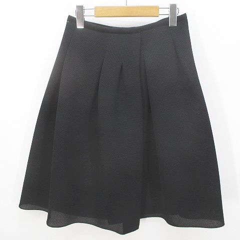 JIL SANDER NAVY ブラック ひざ丈スカート 34