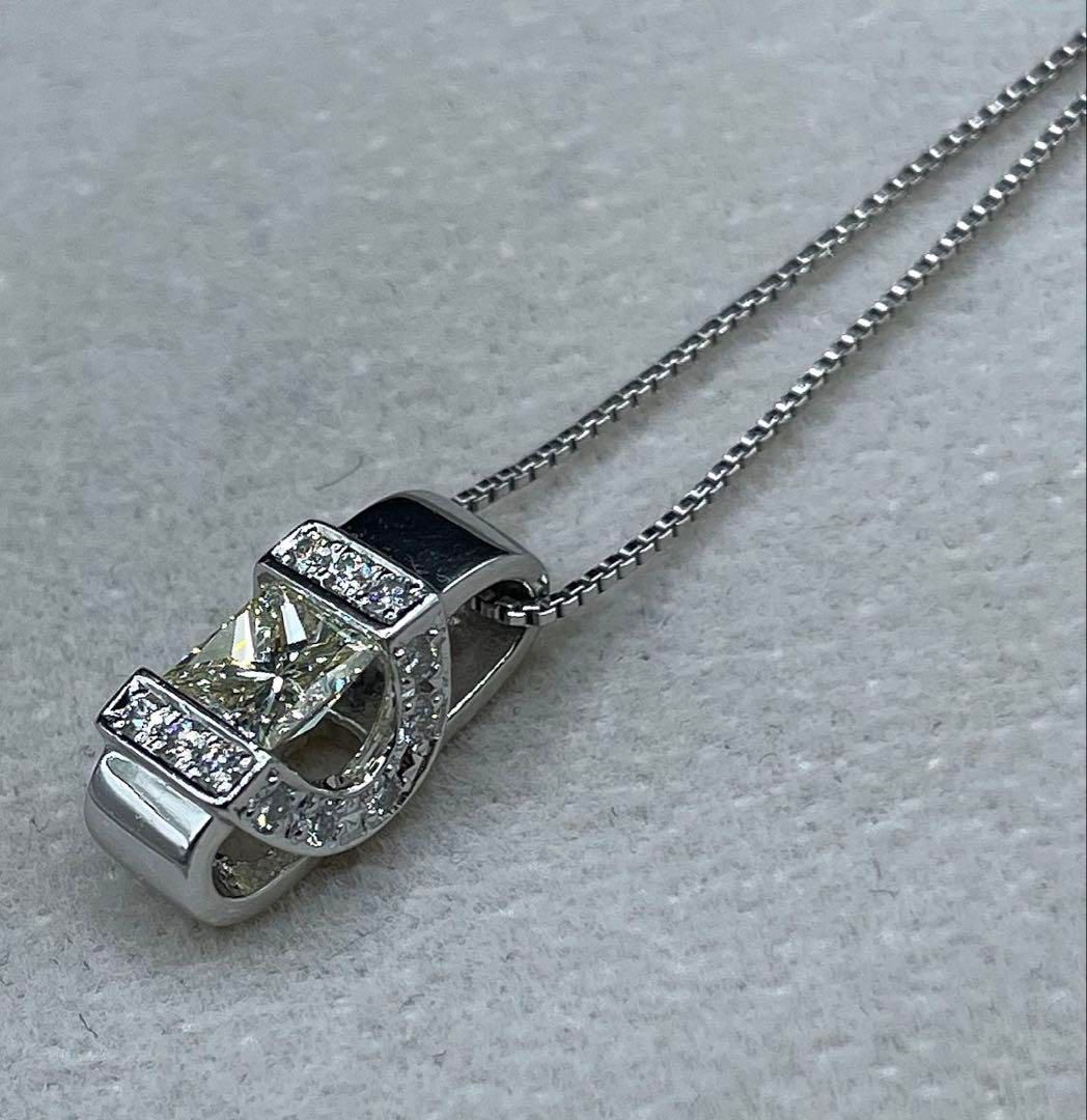 JJ134☆高級 大粒ダイヤモンド0.66ct プラチナ ヘッド 鑑別付 - メルカリ