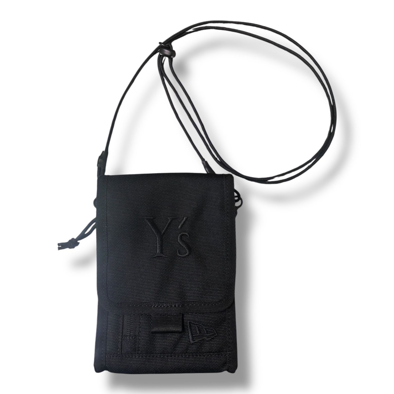 ヨウジヤマモト×NEW ERA ネックポーチ シグネチャーロゴ Yモチーフ 新品 Yohji Yamamoto×New Era PE/1680D NECK POUCH YY LOGO -BLACK