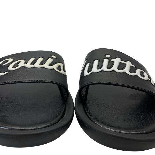 Louis Vuitton ブラックレザーサンダル LOUIS VUITTON ブラックレザーサンダル LOUIS VUITTON ルイ ヴィトン