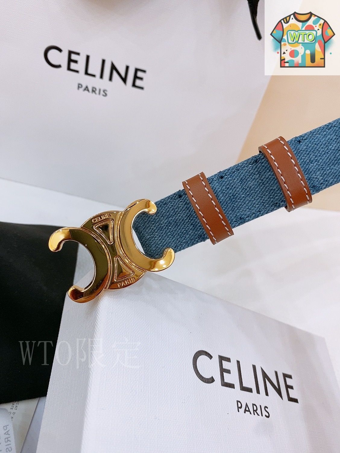 ベルト CELINE セリーヌ CELINE CELINE スケーターベルト Large 30MM ラージ