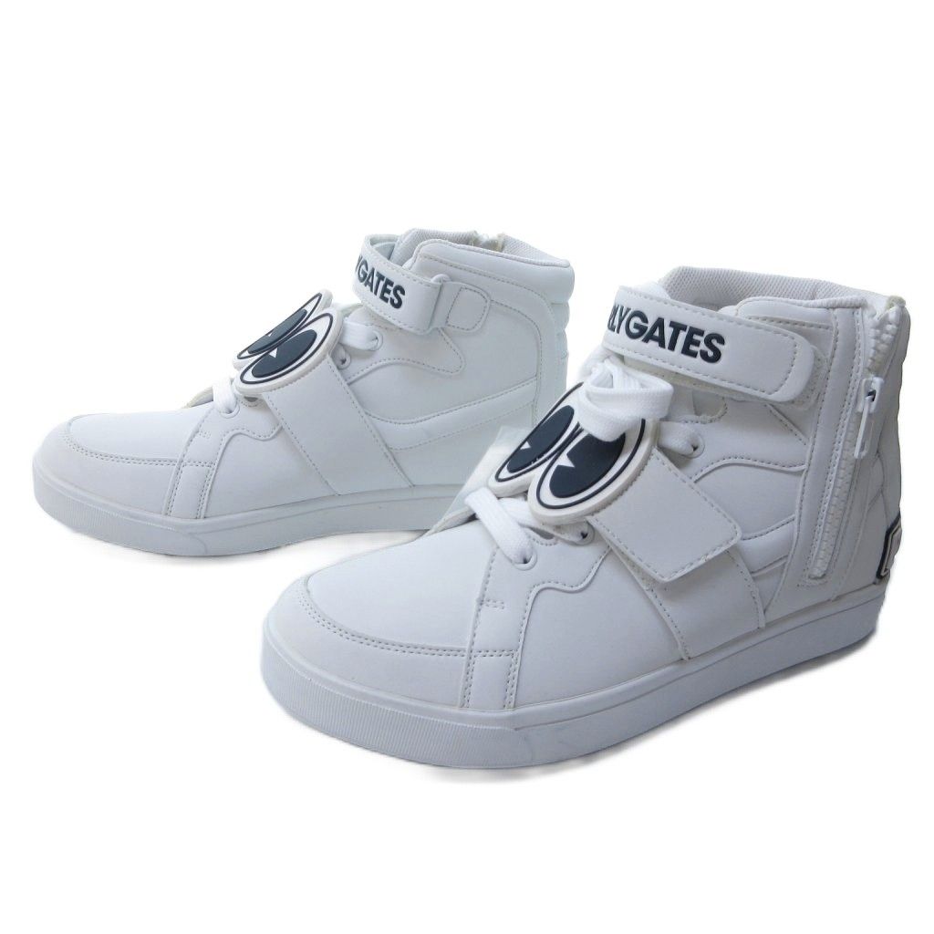 パーリーゲイツ PEARLY GATES ゴルフシューズ ハイカット ロゴ 目玉モチーフ 白 ホワイト 24cm IBO81