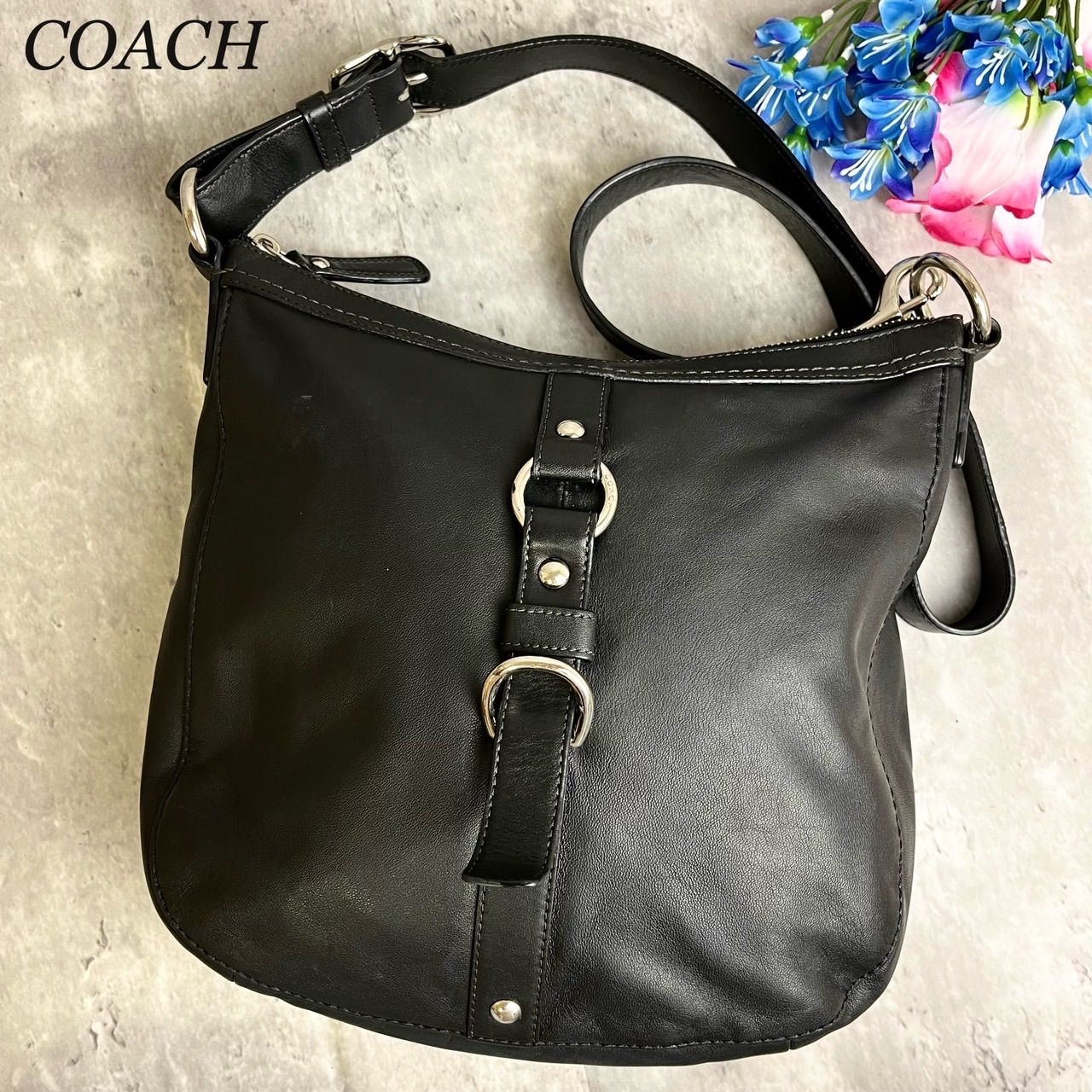 ✨良品✨ COACH コーチ ショルダーバッグ トートバッグ シルバー金具 