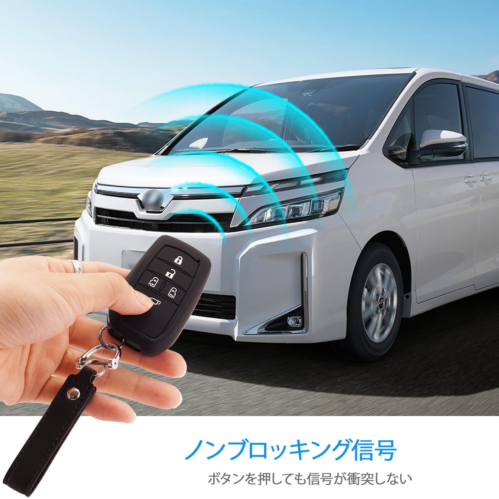 迅速発送】Koaudb 適合 トヨタ スマートキーケース 5ボタン 車用 キーカバー 新型 ヴォクシー 90 系 キーケース 適合トヨタ ノア 90 系 スマートキー NOAH VOXY アルファード 等に適用 ソフト シリコン 傷防止 2個入れ (ブラック メルカリ