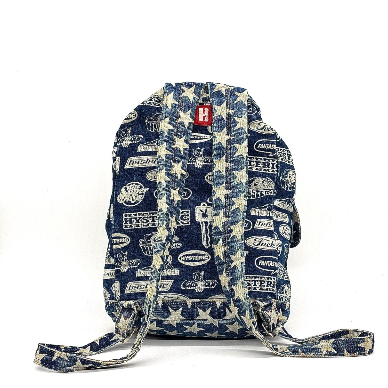 星×ロゴで個性爆発✨】 HYSTERIC GLAMOUR リュック 巾着 デニム