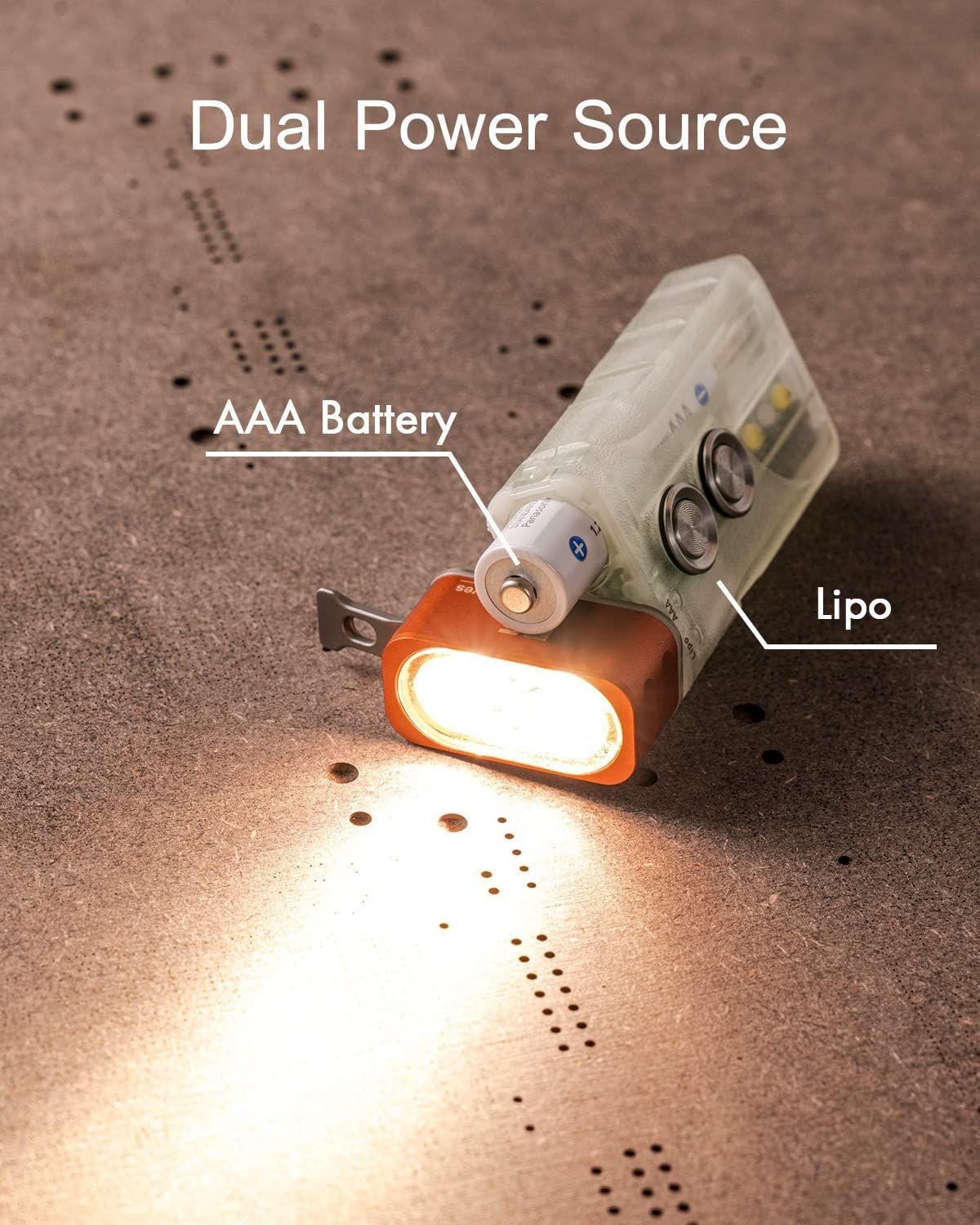 C充電式およびAAA交換 EDC懐中電灯