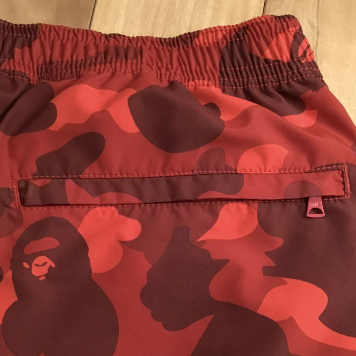 BAPE Red camo beach shorts Lサイズ a bathing ape エイプ ベイプ ア 