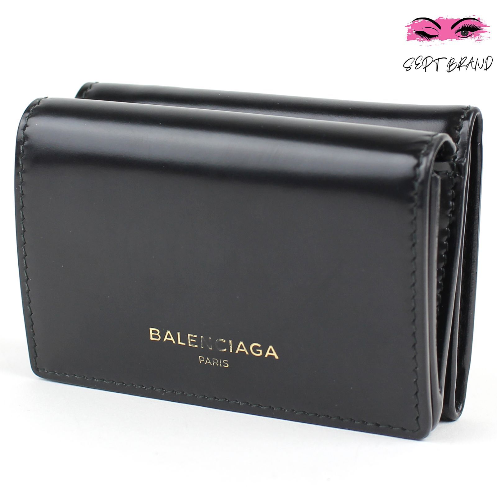 【美品】BALENCIAGA三つ折り財布 BALENCIAGA バレンシアガ 財布 三つ折り ペーパー ミニ