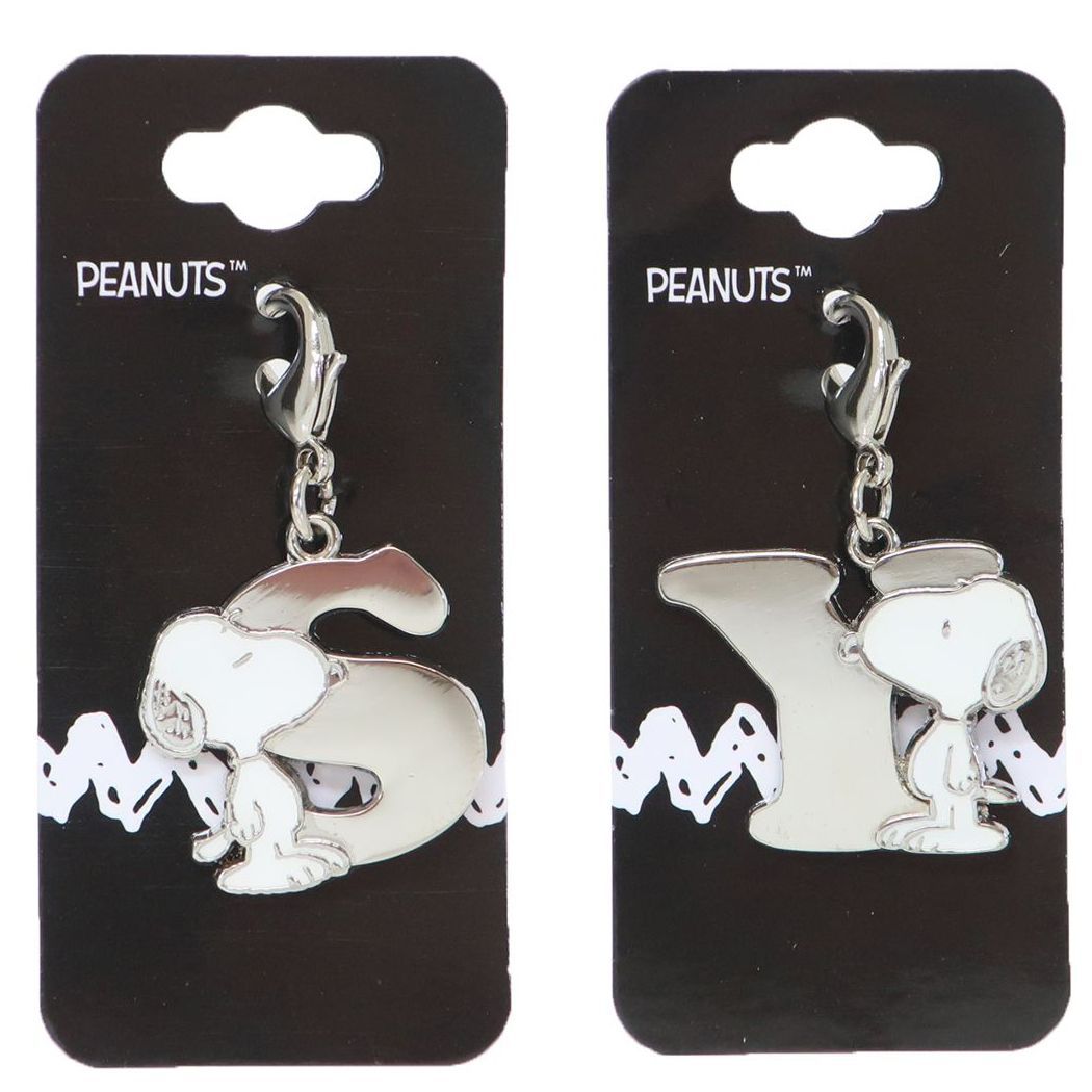 SALE！再入荷ナシ！【SNOOPY/スヌーピー イニシャルメタルチャーム