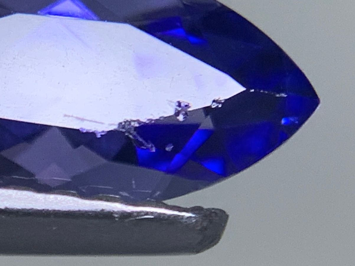 タンザナイト 1.24ct 宝石ソーティング付き 縦10.1㎜×横5.1㎜×高さ3.9㎜ ルース 裸石 1474Y NEXPOTALLINN_EU