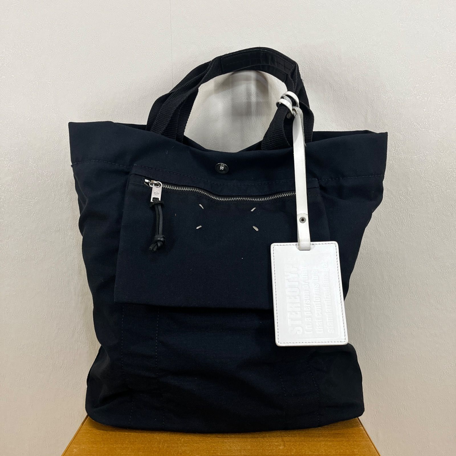 メゾンマルジェラ トートバッグ (ネイビー/M) - メルカリ