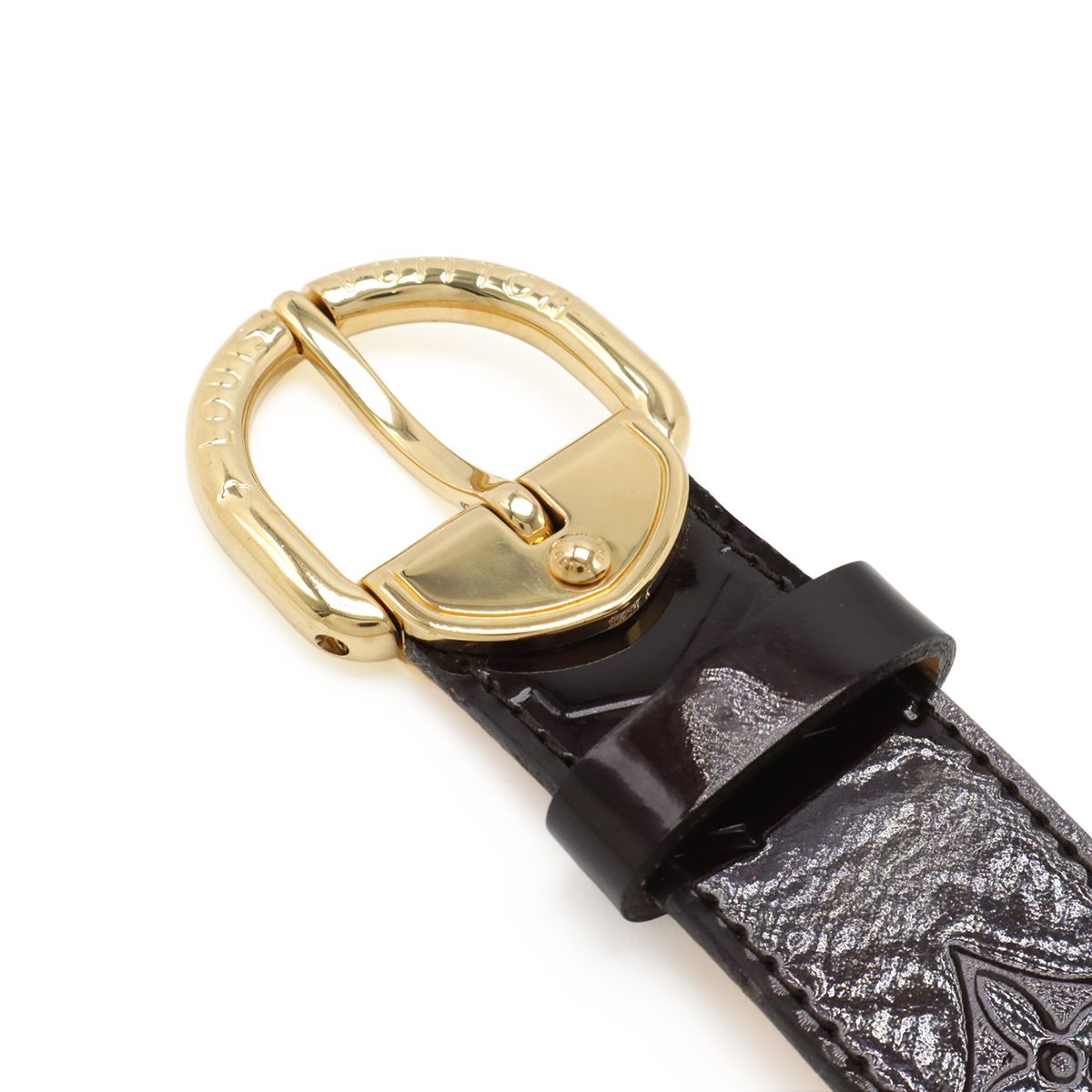 ルイヴィトン　エナメルベルト LOUIS VUITTON ルイ ヴィトン モノグラムヴェルニ サンチュール