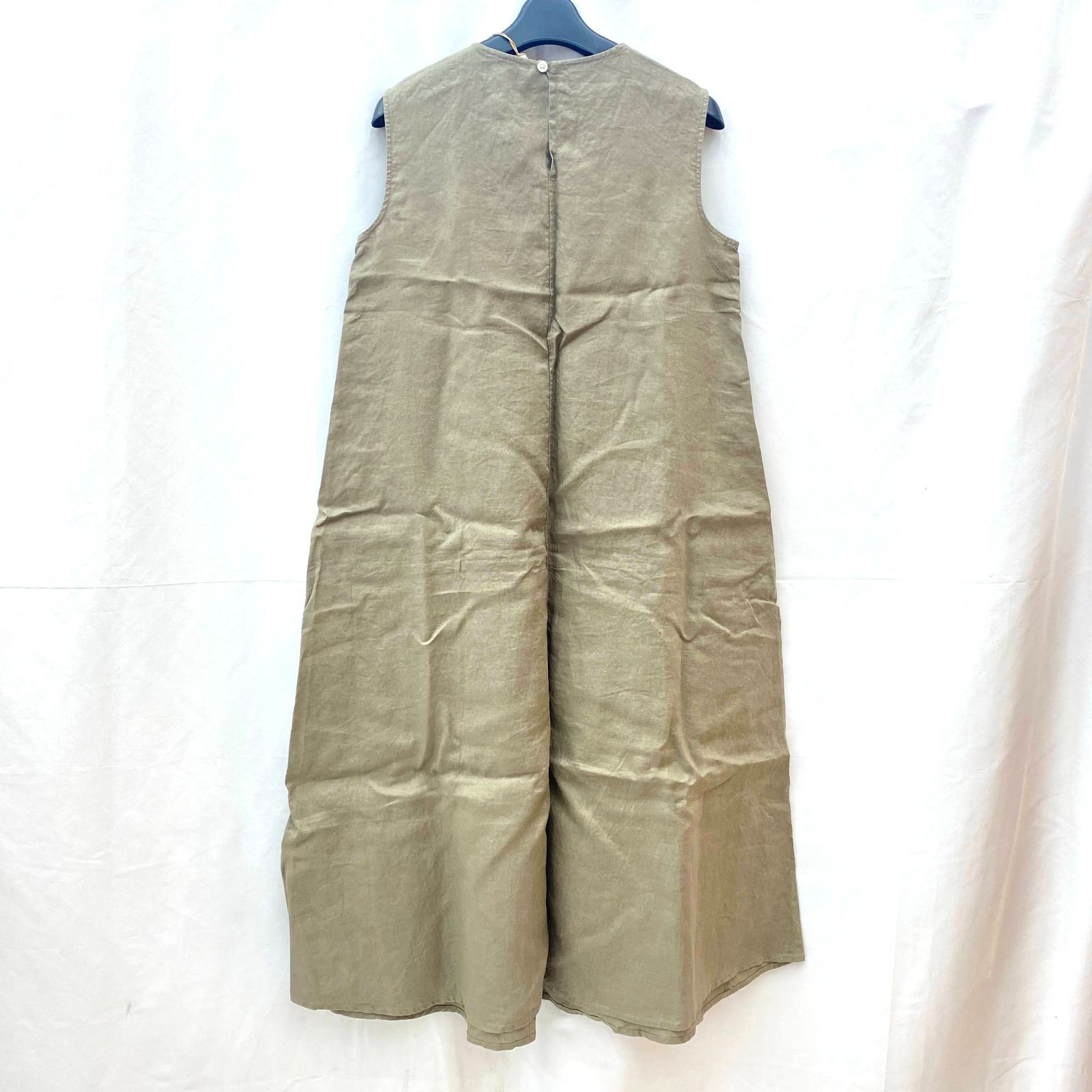 03m0338 【タグ付き】無印良品 フレンチリネン 洗いざらし スリーブ 