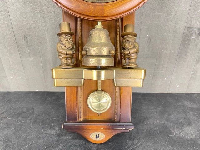 難あり スモールワールド リズム時計工業 振り子時計 【中古】 Small