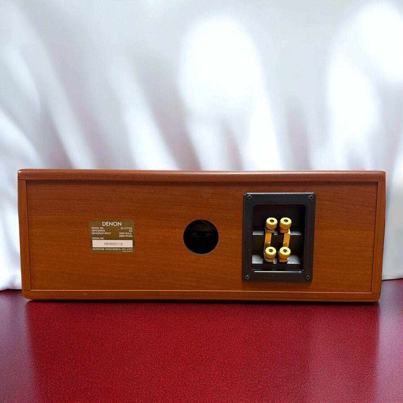 ☆送料無料 美品 DENON デノン SC-C777SA M 木目 センタースピーカー