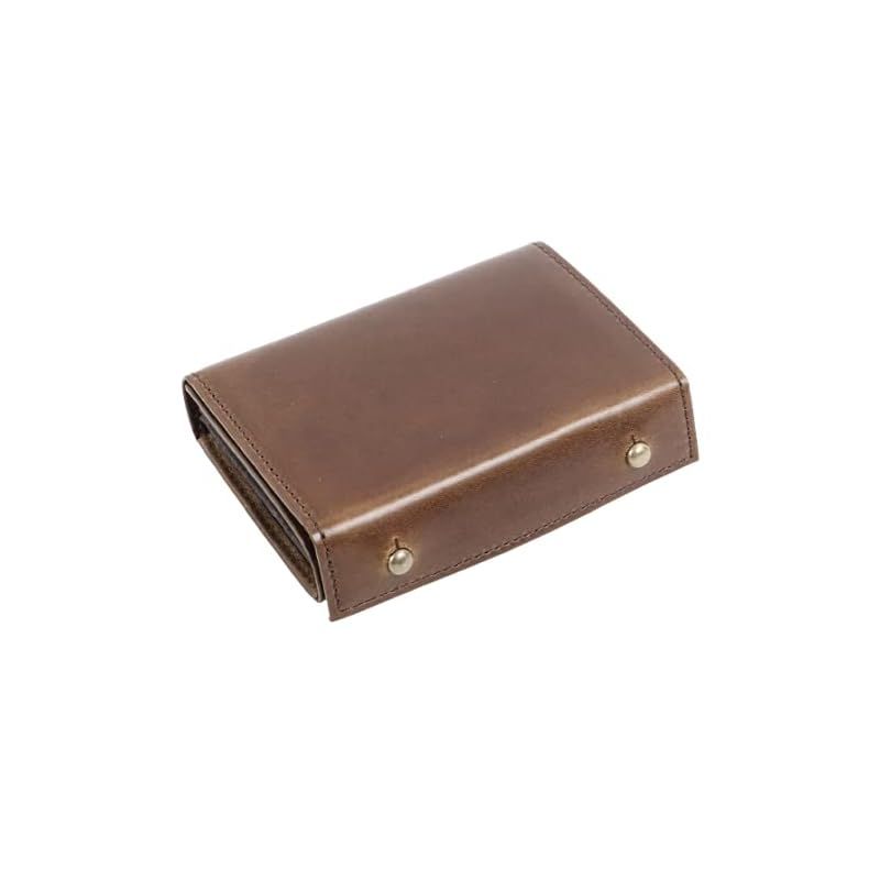 【新品】 [エムピウ] 二つ折り財布 millefoglie P25 ミッレフォッリエ2 P25 BUSCHETO ブスケット BU.darkbrown 0