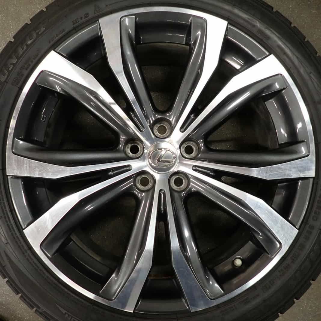 冬4本 会社宛 245 45R20×8J 99R ダンロップ グラントレック SJ8 2021年 レクサス 純正 20系 RX450h バージョンL アルミ NO F2960