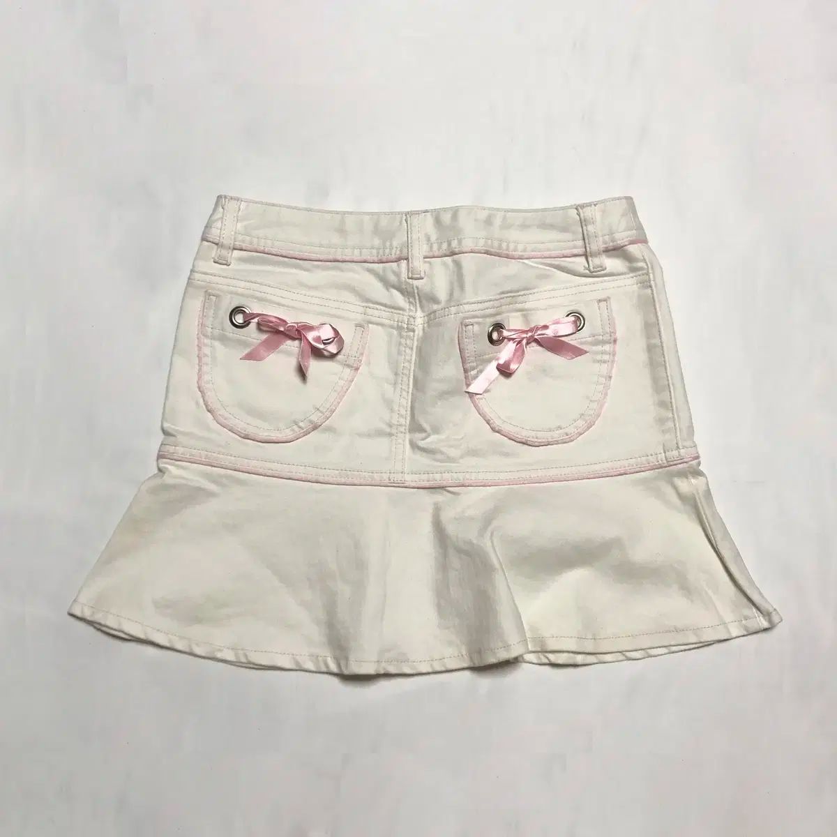 barbie ピンク ステッチ リボン スカート