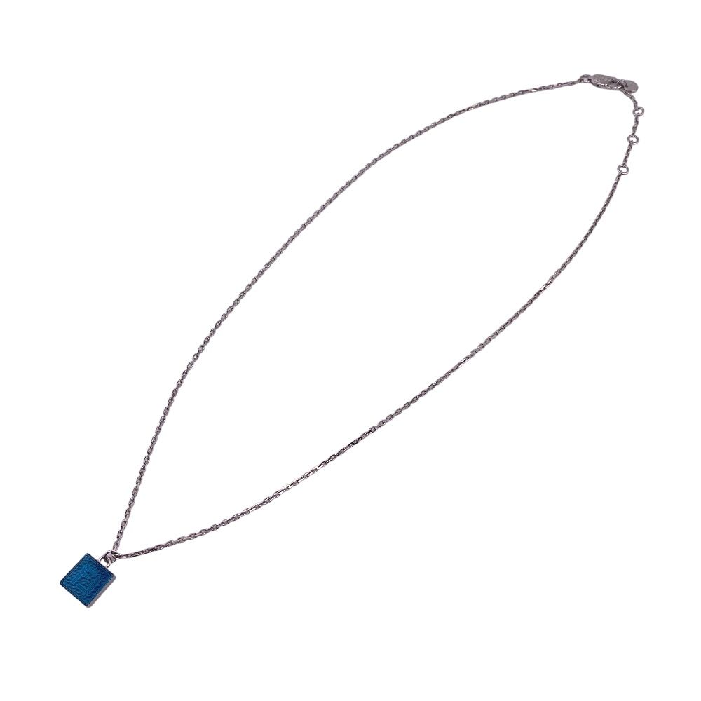 フェンディ FENDI ネックレス FFロゴ シャドー ブルー