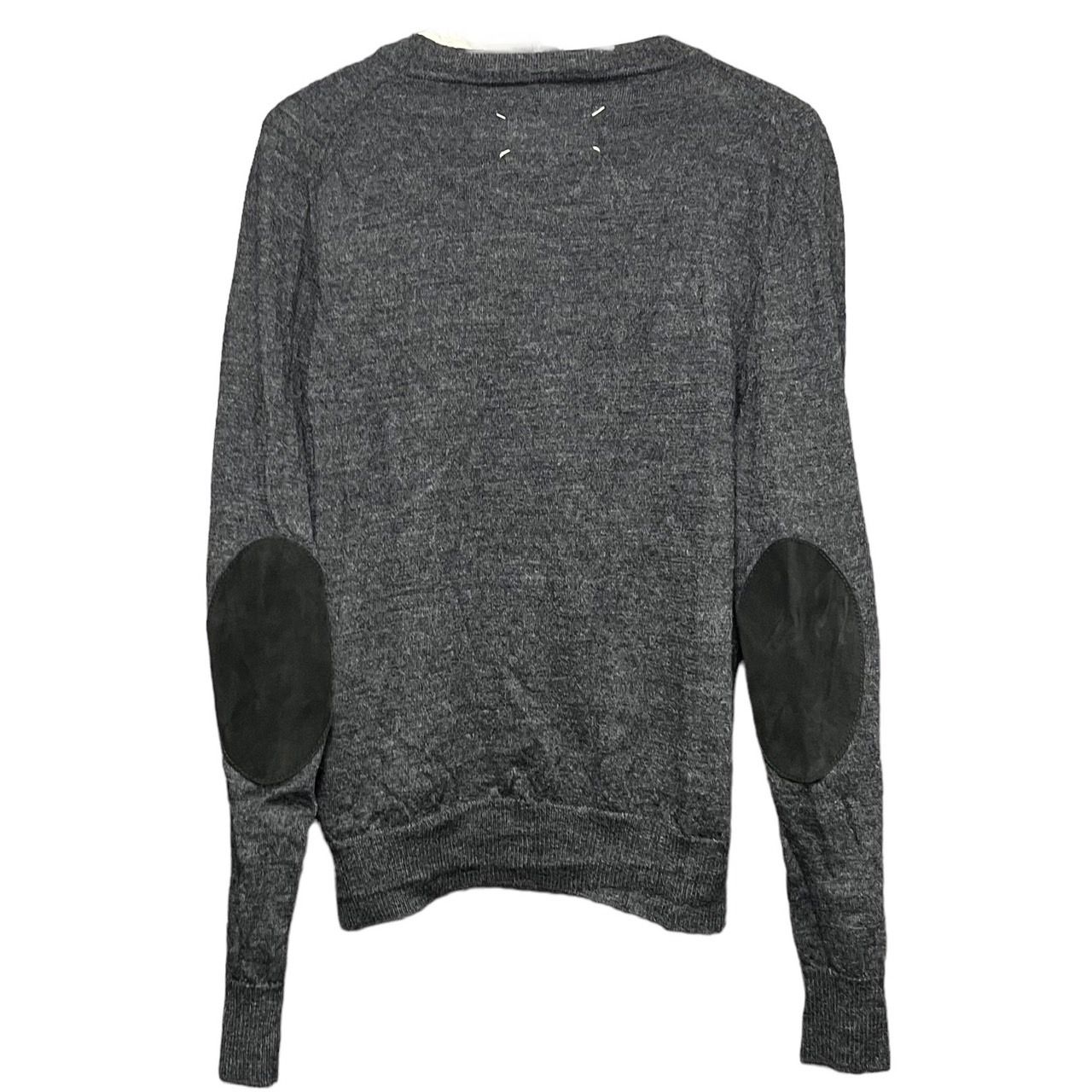Maison Margiela 21AW エルボーパッチ ニットセーター M エルボーパッチ マルジェラ ニット セーター Vネック 21AW Maison