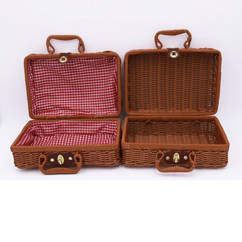 ★★新品★★  編みかごトランク　バッグ