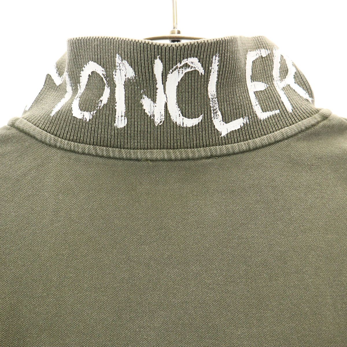 MONCLER モンクレール イタリア製 ペイントロゴ 半袖 ポロシャツ M 