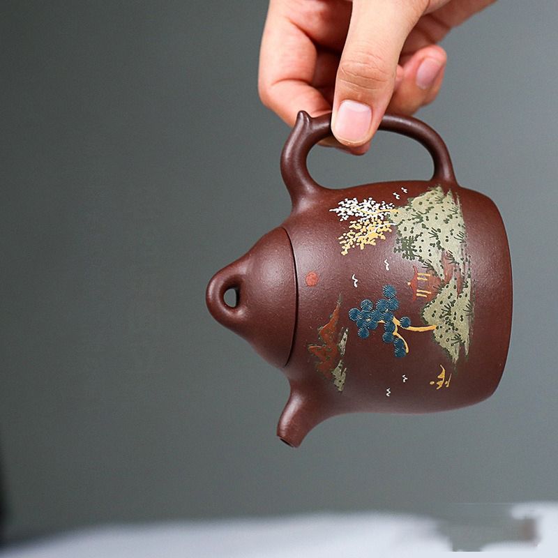 手作りする   紫砂   急須   茶器 IwaiLoft 本番 中国宜興 紫砂 茶壺 急須 オシャレ 紫砂壷 中国