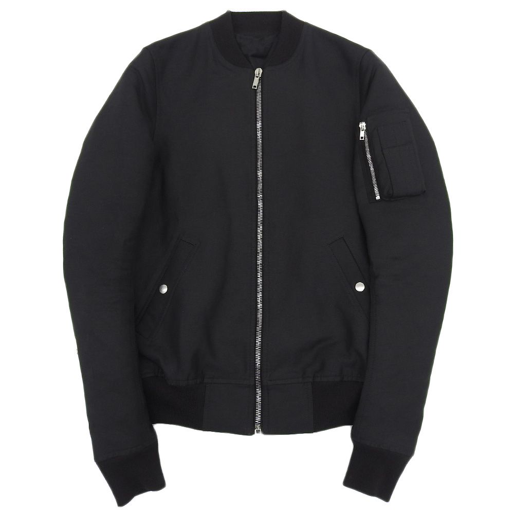 美品 Rick Owens リックオウエンス MA-1 ボンバージャケット ブルゾン RU17S9791-N サイズ IT46 ブラック メンズ 古着 中古 USED 美品 Rick Owens リックオウエンス MA-1 ボンバージャケット ブルゾン