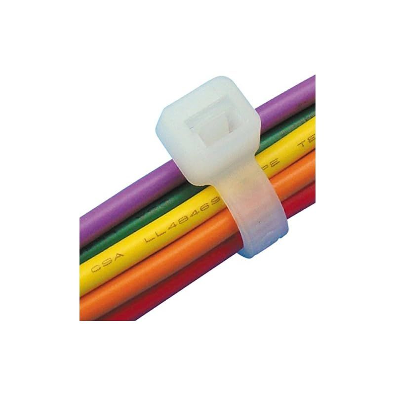 靴下 3M ナイロン結束バンド 屋内用 長さ80mm 100本 NB-80MM 【お取り寄せ】