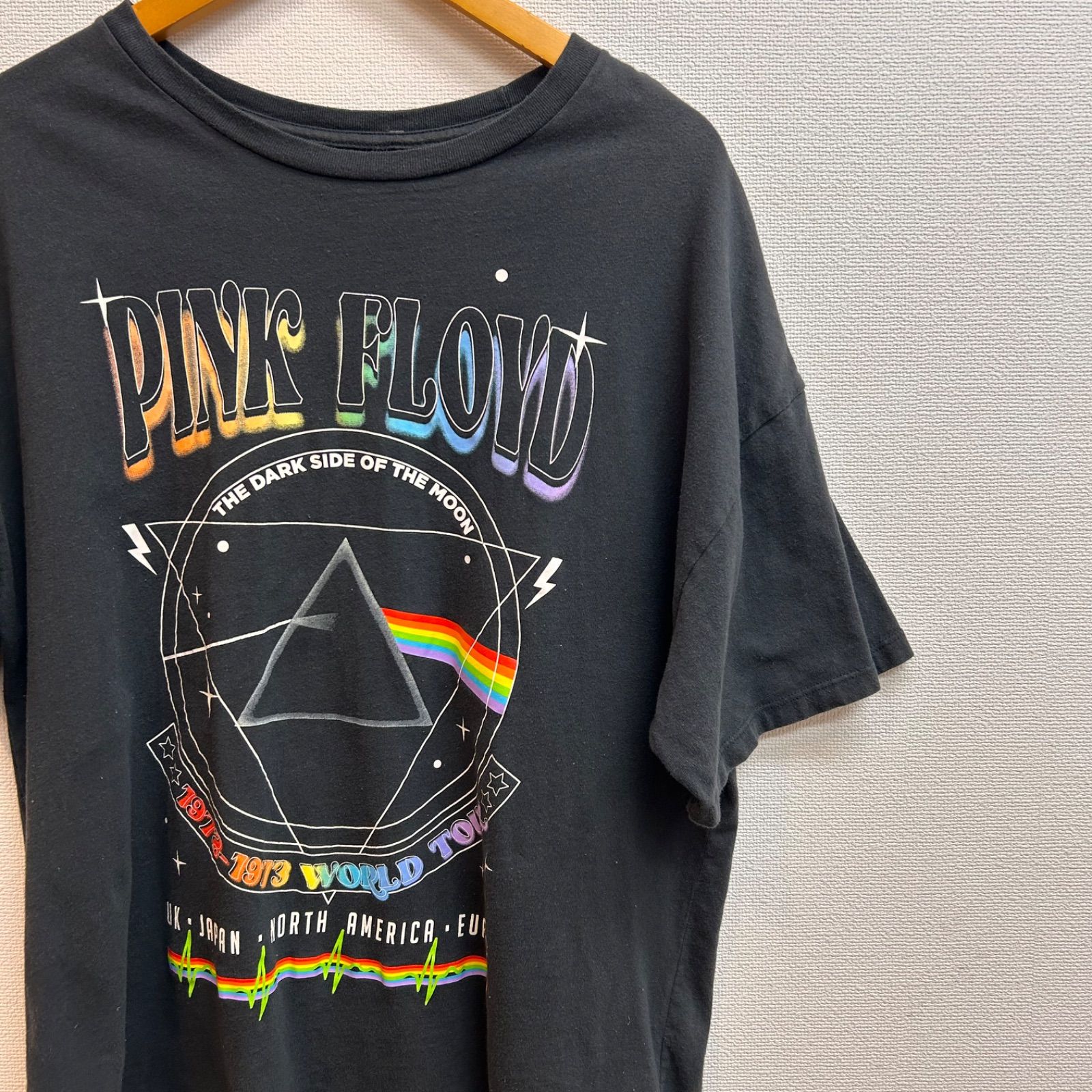 古着 XS グレー 半袖 バンT ピンク•フロイド Pink Floyd ツアーT