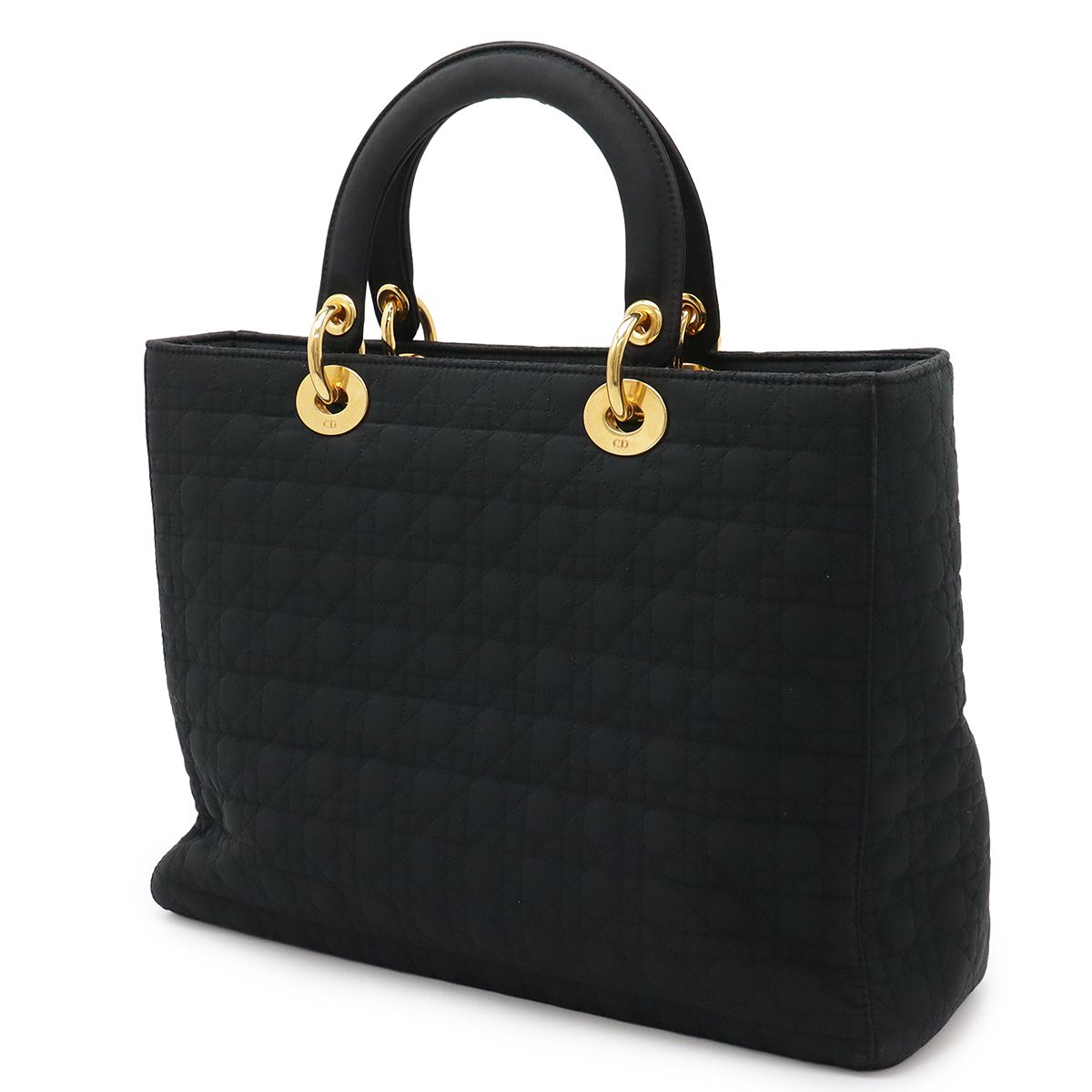 クリスチャン ディオール レディディオール カナージュ ハンドバッグ トート 黒 Christian Dior】【カナージュ】クリスチャンディオール『レディ