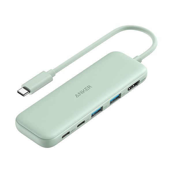 まとめ アンカージャパン ANKER 332 USB-Cハブ 5-in-1 PD100W対応 グリーン A8355061 1個