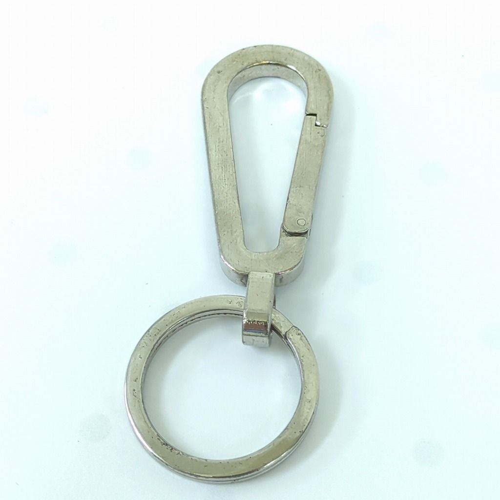 PRADA プラダ カラビナ キーリング キーホルダー シルバーカラー PRADA プラダ カラビナ キーリング キーホルダー シルバーカラー