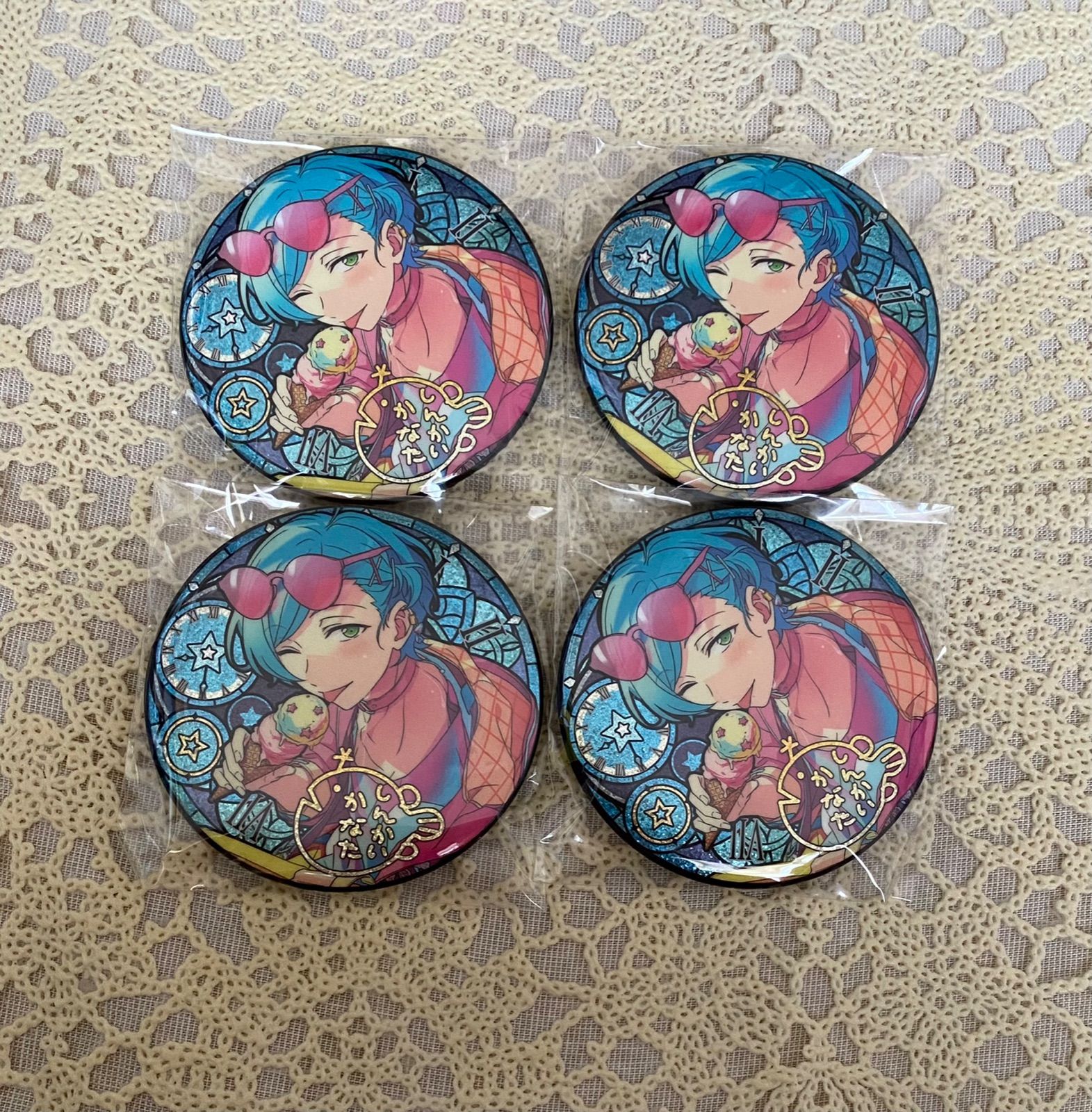 あんスタ 中国 花の契約缶バッジ 奏汰