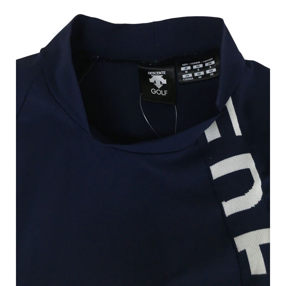 coco 中古 デサントゴルフ DESCENTE GOLF メンズ 半袖シャツ M 紺 ネイビー モックネック coco 中古 デサントゴルフ DESCENTE GOLF メンズ 半袖シャツ M