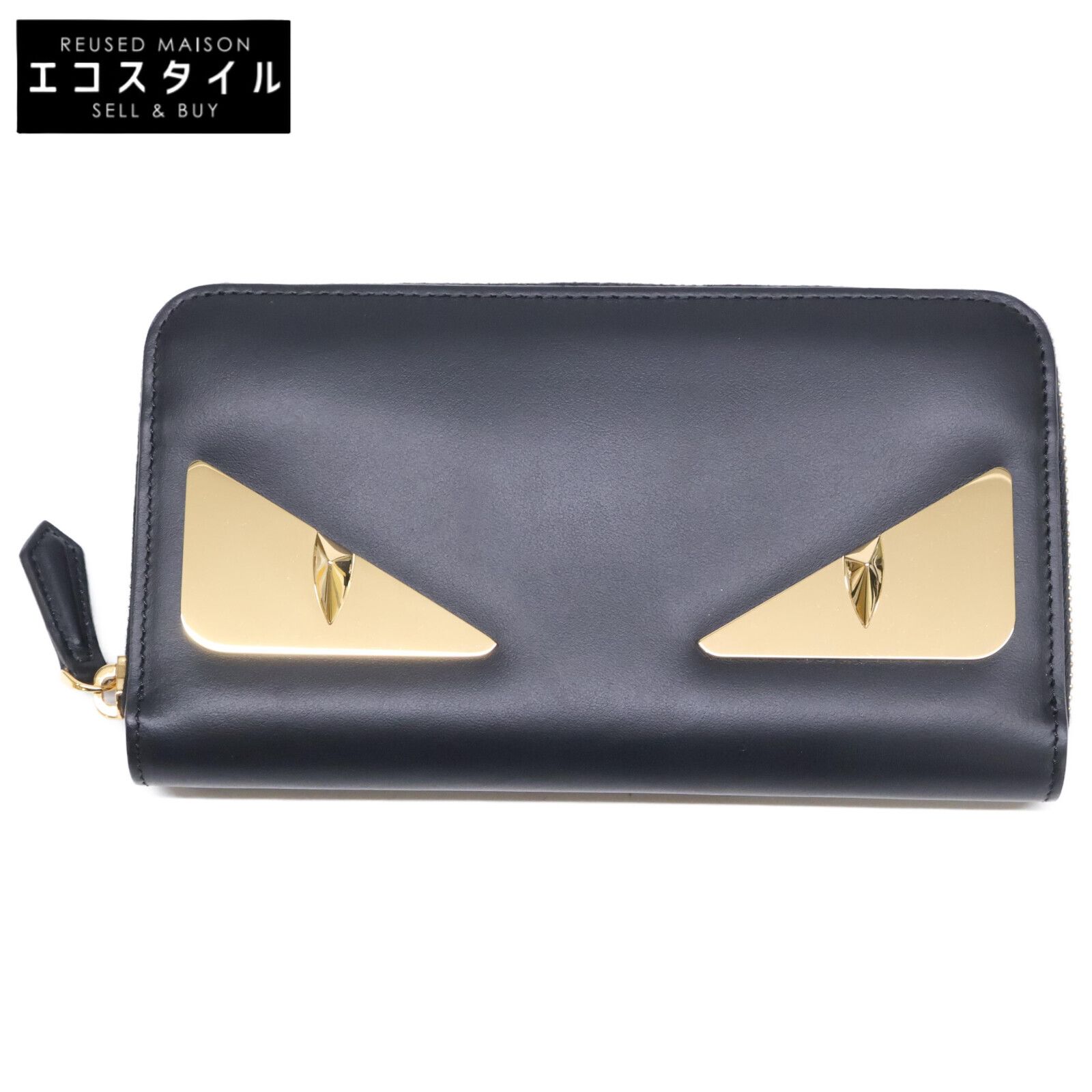 FENDI モンスター バグズ アイ ジップアラウンド長財布 極美品✨フェンディ 長財布 モンスター バグズアイ ラウンドジップ